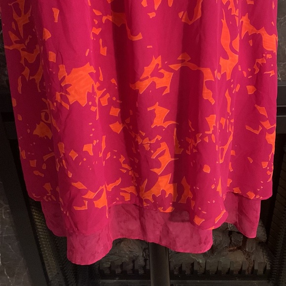 SALE!!!!   CAbi Origami Tunic Top Dress #999 Pink Orange - Picture 4 of 9